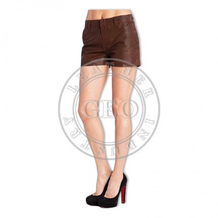 Ladies Best Design Fashion Leather Shorts